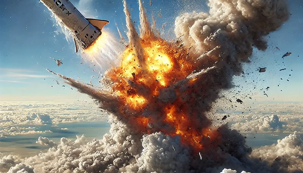 starship 1 spacex starship explodes